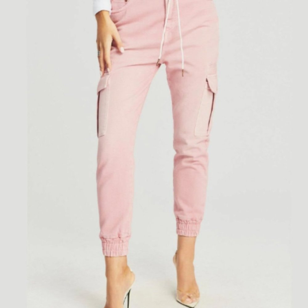 SER.O.YA Veronica Jean Joggers in Vintage Blush Pink - Picture 2 of 11